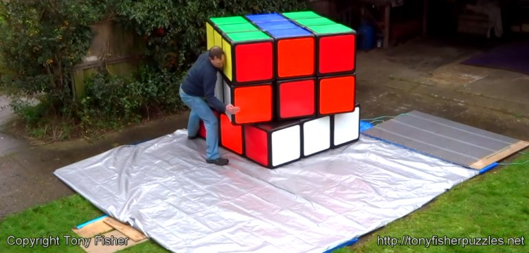 Giant Rubiks Cube by Tony Fisher