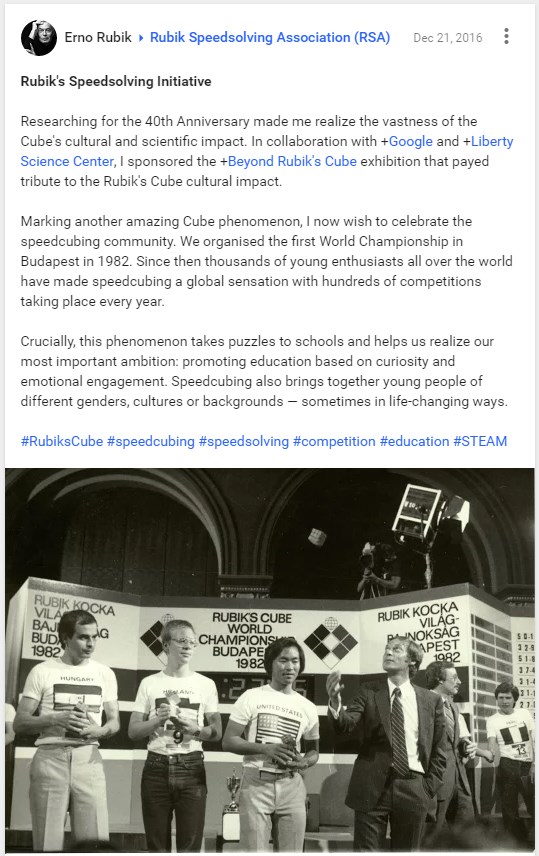 rubik speedsolving association rsa blog post