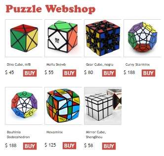 online Rubik's Cube puzzle shops