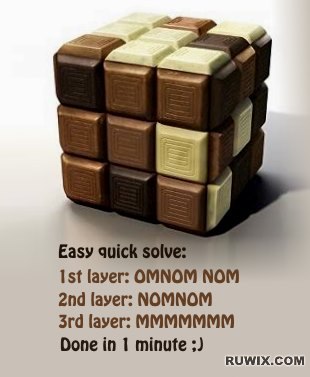 How to solve the chocolate cube memes funny images
