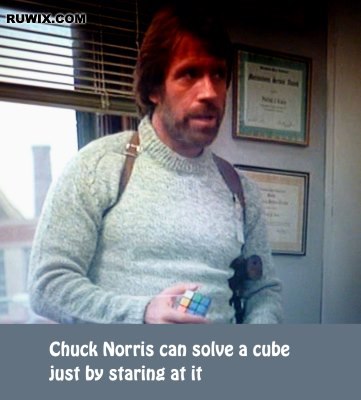 chuck norris cube fact