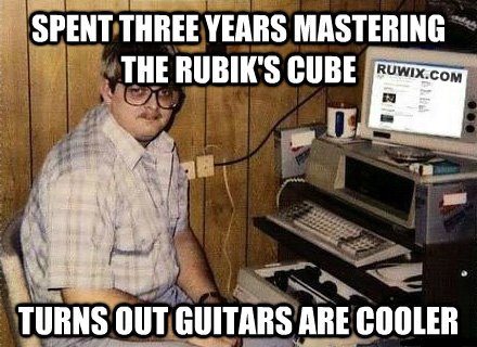 guitars cooler than rubiks cube