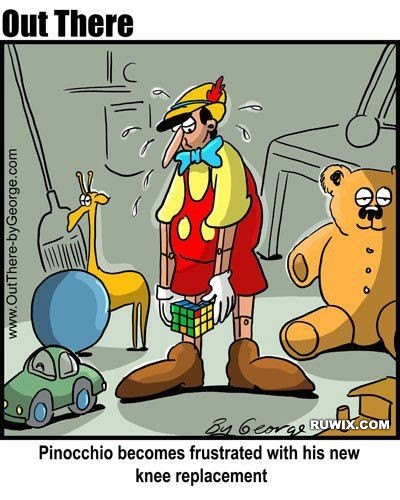 Pinocchio's new knee replacement