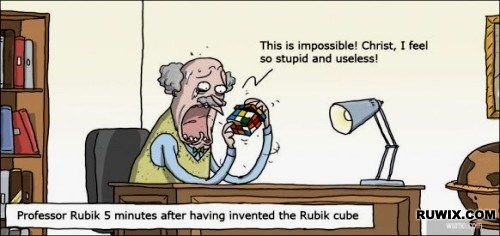 Rubik professor after inventing the cube