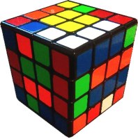 solved 4x4x4 edge