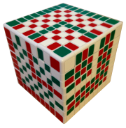 cube in cube checkerboard pattern 9x9x9