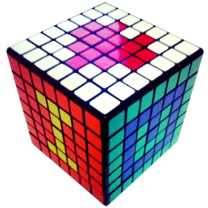 I love you Rubik's Cube pattern