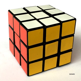 unusual rubiks cube color scheme
