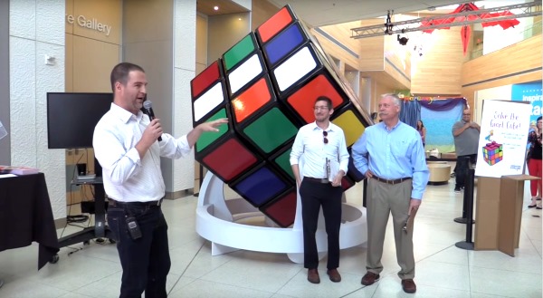 wes nelson largest Rubiks Cube