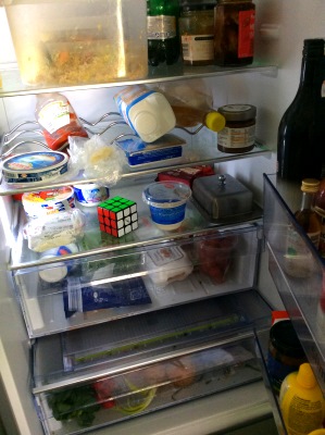 in the fridge