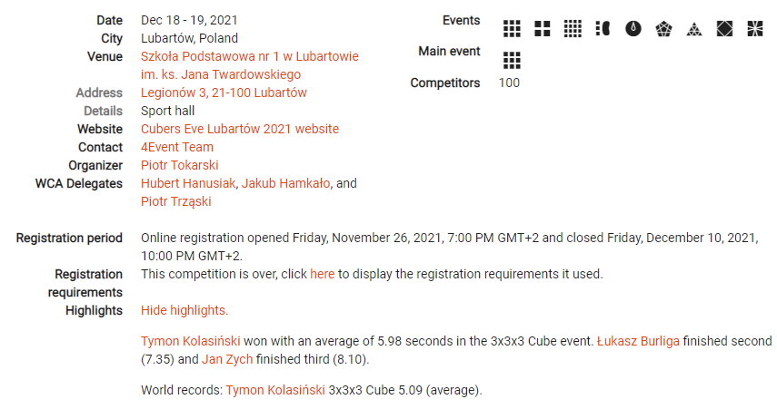 Cubers Eve Lubart&oacute;w 2021