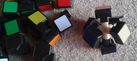 Rubik's CUbe disassembled core mechanism