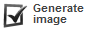 generate image checkbox