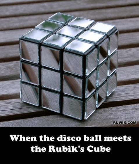 when the disco ball meets the Rubik's Cube