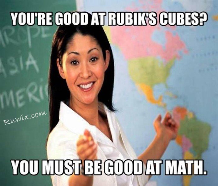 Rubik's stereotype meme