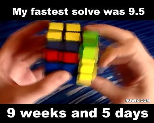 my fastest solve