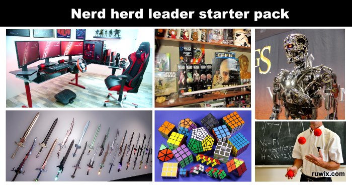 nerd heard leader starter pack