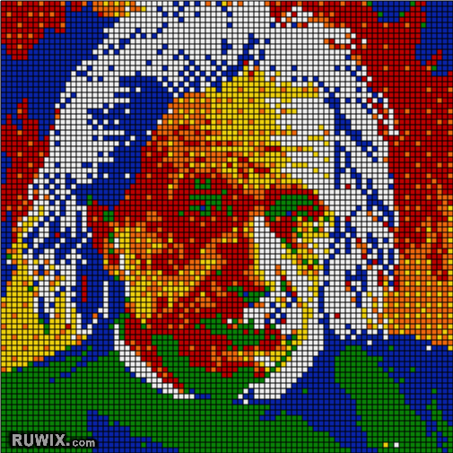 Rubikubism Rubik S Cube Pixel Art Mosaics