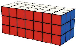 3x3x7 cuboid Rubik's Cube puzzle