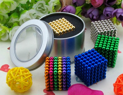 5mm 216pcs Magnete Magnet Magic Cube Sphere  Spielzeug 3D Neodym Bälle Neo Ball 