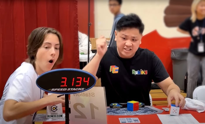 Max Park Rubik's Single 3x3 record 3.13 seconds