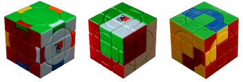 Crazy 3х3х3 plus cube-Mars 12 flipped-edges