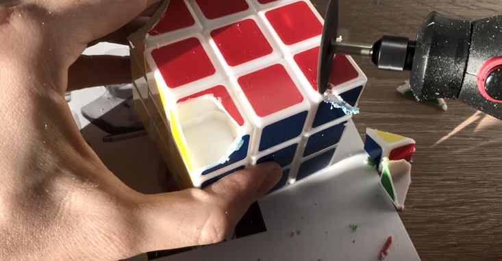 corner cutting rubiks cube