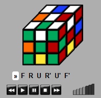 saved Rubik's Cube scramble algorithm