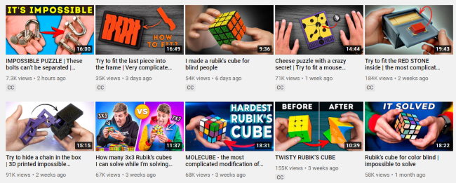 cubing videos